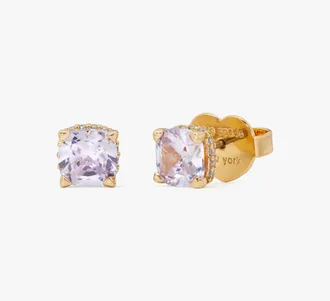 Kate Spade New York Womens Little Luxuries 6mm Square Stud Earrings in Purple