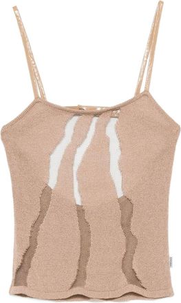 Versace Top con dettaglio cut-out anni 2000 - Toni neutri