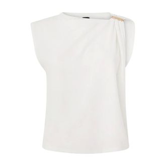 Pinko Blouses, female, White, Size: L Melody Maglia