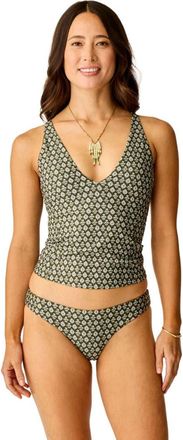 Carve Designs Serenity Compression Tankini in Dk. Fir Batik at Nordstrom, Size Xx-Small