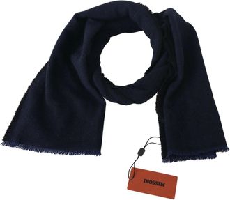 M Missoni Wool Unisex Neck Wrap Fringes Logo Scarf