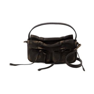 Acne Studios Vintage Crossbody Leather Bag Brown