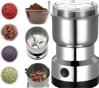 Elle Molinillo De Caf&eacute; Multifuncional Con Cuchillas De Acero Inoxidable, Apto Para Granos De Caf&eacute;, Semillas De Lino, Pimienta, Especias Y Mucho M&aacute;s