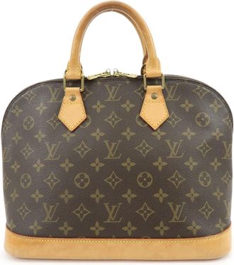 Louis Vuitton Alma Monogram Canvas Brown Canvas Handbag (Pre-Owned)