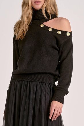 Elan highest Sweater In Black
