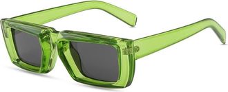 Generic Small Frame Mens Commuter Womens Decorative Sunglasses(Green)