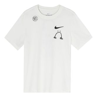 Nike I can t feel my legs solgan Running Short Sleeve White AO0624-133