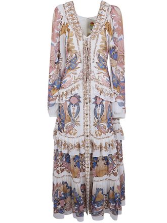 Farm Rio Braid Details Long Dress