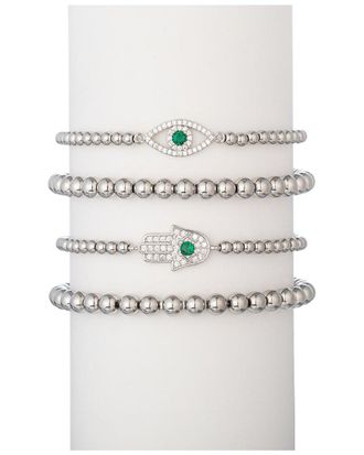 Eyecandy LA Eye Candy La Titanium Cz Heena Bracelet