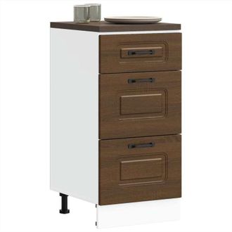 vidaXL Base da Cucina Kalmar Rovere Marrone in Legno Multistrato vidaXL