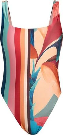 Farm Rio Farm Rio Womens Atlantic Rain Forest Multicolor One-Piece Swimsuit