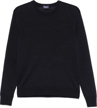 Drumohr Maglione leggero in maglia fine - Blu