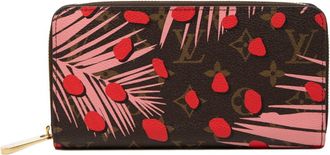Louis Vuitton Brown Pink Pvc Long Wallet (Bi-Fold) (Pre-Owned)