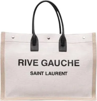 Saint Laurent Borsa Tote Pre-owned - - Pre-owned - Donna - Beige - ONE SIZE