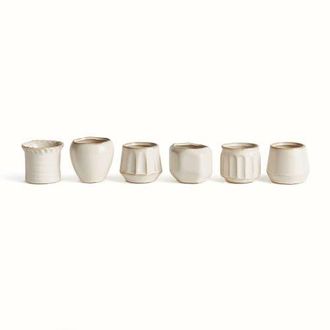 Napa Home & Garden Dezie Mini Pots Set Of 6 in Off-White at Nordstrom