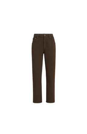 Brunello Cucinelli Straight five-pocket trousers in Chocolate at Nordstrom, Size 52 It