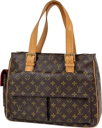 Louis Vuitton Brown Monogram Handbag Tote Bag (Pre-Owned)