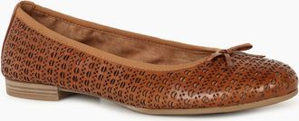 Tamaris Tamaris Womens Alena Womens Ballet Pumps - Brown - Size: 5