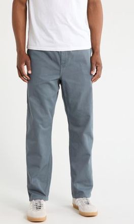 Carhartt Work in Progress Flint Straight Leg Twill Pants in Cozy Blue (Garment) at Nordstrom, Size Medium