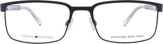 Tommy Hilfiger Demo Rectangular Mens Eyeglasses TH 1235 0FSW 55
