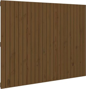 vidaXL Wall Headboard Honey Brown 146.5x3x110 cm Solid Wood Pine Vidaxl