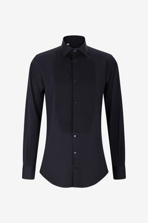 Dolce & Gabbana Smoking-Hemd mit Latz Gold