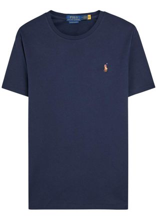Polo Ralph Lauren Logo-embroidered Cotton T-shirt - Navy - Xxl