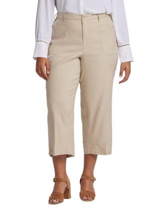 NYDJ Nydj Plus Cargo Feather Cropped Jean