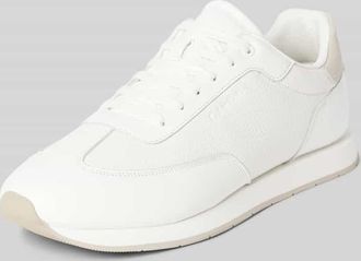 Calvin Klein Ledersneaker mit Label-Detail in Weiss, Größe 41