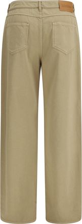 Max Mara Womens Baggy Pants Pure Cotton Satin Coloniale Trousers