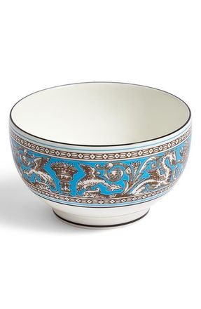 Wedgwood Florentine Bone China Rice Bowl in Blue at Nordstrom