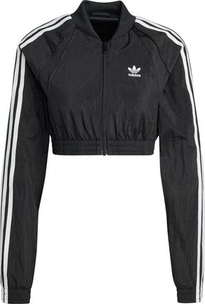 adidas (WMNS) adidas Slim Crop Track Top Asia Sizing Black IW5484