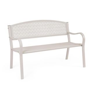 Konte Design Banco de 2 plazas en acero beige mate