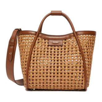 Max Mara Dames, Tassen, Beige, Maat: ONE Size Leer