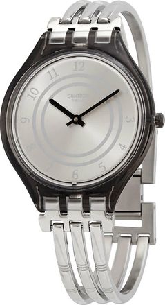 Swatch Skinbar Grey Dial Ladies Watch SVOM105B