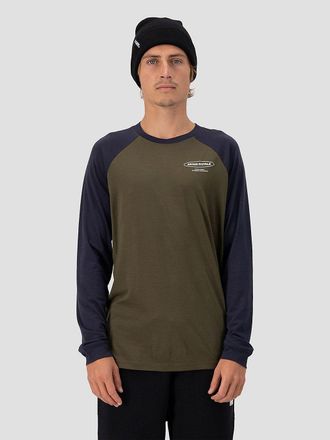 Mons Royale Icon Merino Raglan Thermo Shirt groen