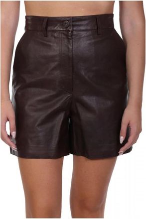 Max Mara Shorts - Dames - Bermuda - Bruin - 2XS - Korte Broeken