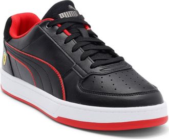 Puma x Scuderia Ferrari Caven 2.0 Sneaker in Puma Black/Rosso Corsa at Nordstrom Rack, Size 7.5