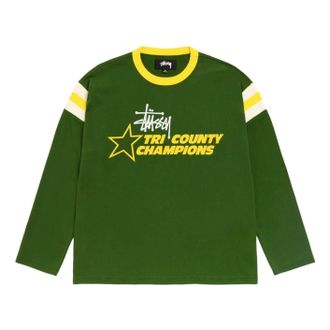 St&uuml;ssy LS Ringer T-Shirt Green 1140400-GREN