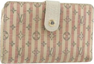 Louis Vuitton Pre-owned Wallets, female, Pink, Size: ONE SIZE Pre-owned Canvas Wallet