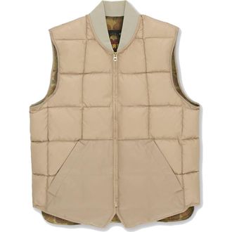 Fortela Nylon Vest2 with Camouflage Lining in Camel at Nordstrom, Size 48 Eu
