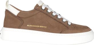 Alexander Smith Bond Street Sneakers Bruin - Heren - Sneakers - Bruin - 45 EU - Leer - Schoenen