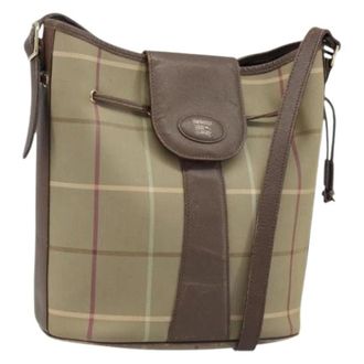 Burberry Borsa a spalla Pre-owned in tela - - Pre-owned - Donna - Beige - ONE SIZE