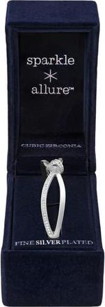 Danecraft Cubic Zirconia Knot Bangle in Silver at Nordstrom Rack