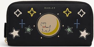 Radley London Black Large Zip Around Wallet To The Moon SS26 Radley London