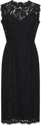 Dolce & Gabbana Midi Kleedjes - Dames - Casual kleedjes - Zwart - 2XL - Kleedjes