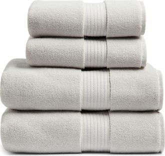 Nordstrom 4-Piece Luxury Bath Towel & Hand Towel Set $136 Value in Grey Vapor at Nordstrom, Size 4 Piece Set