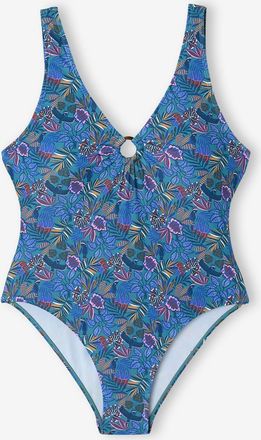 Vertbaudet Damen Badeanzug Familien-Capsule LIBERTY blau