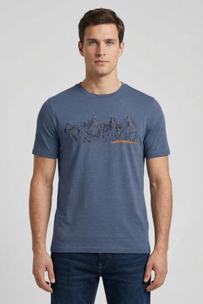 Killtec Funktionsshirt KILLTEC MN TSHRT C, Herren, Gr. 4XL, taubenblau, Obermaterial: 92% Polyester, 8% Elasthan, Shirts Funktionsshirt, mit Logo Print, schne