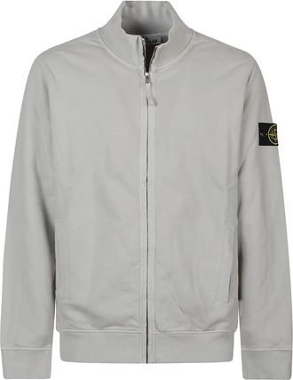 Stone Island Ritssluiting Sweatshirt - Heren - Vesten met rits - Grijs - L - Hoodies & sweatvesten